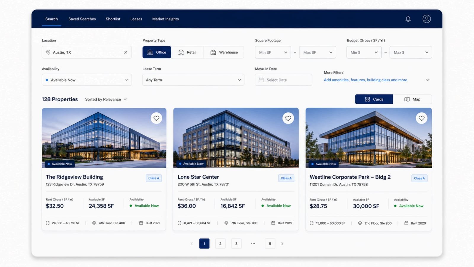 Redesigned property search
