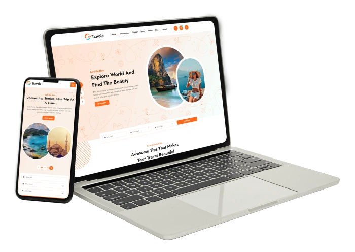 Website designed for travel beauty tips, by a top website development company in USA.