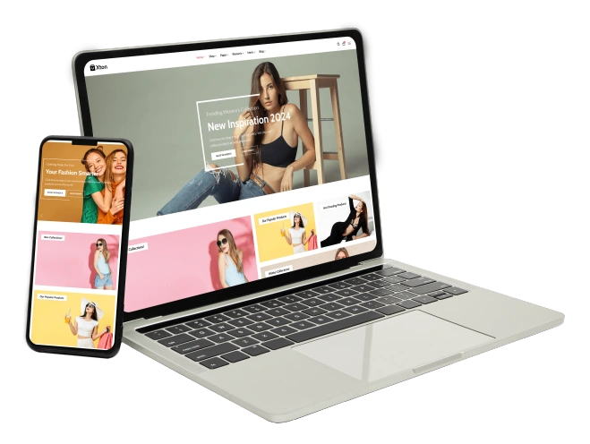 Trendy fashion website showcasing 2024 styles by the best website development company
